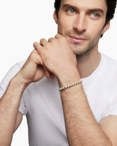 Spiritual Beads Bracelet in 18K Yellow Gold and Pavé Diamonds, 6mm